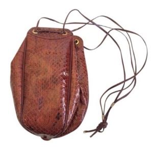 Vintage Noblesse Genuine Snake Skin Shoulder Bag